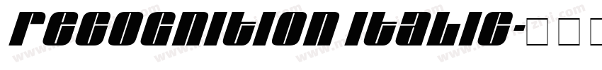 Recognition Italic字体转换